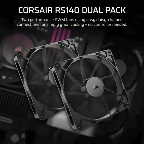 corsair-rs140-140mm-pwm-fans-dual-pack5 Corsair RS140 140mm PWM Case Fans 2 Pack