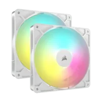 corsair-rs140-argb-140mm-pwm-fans-white-dual-pack Corsair RS140 ARGB 140mm PWM Case Fans 2 Pack White