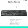 Logitech K120 Wired Keyboard Black