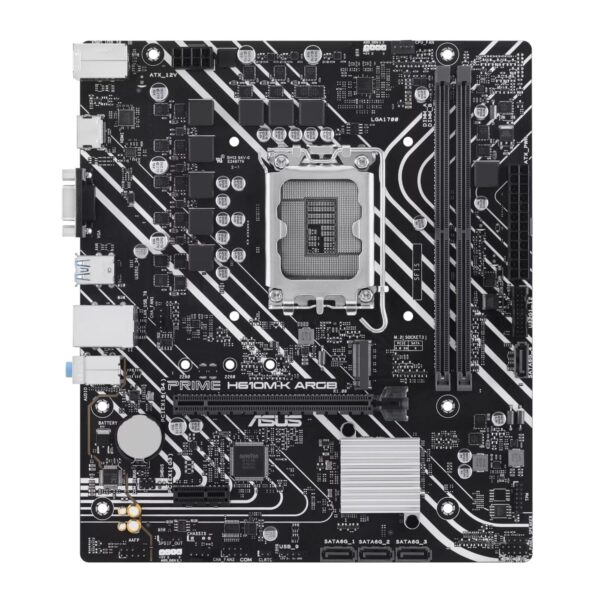ASUS PRIME H610M-K ARGB LGA1700 M-ATX Motherboard | DDR5 Support | PCIe 4.0 | Aura Sync