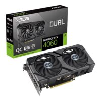DUAL-RTX4060-O8G-EVO-WR-01 Asus Dual GeForce RTX 4060 EVO OC 8G GDDR6 Graphics Card