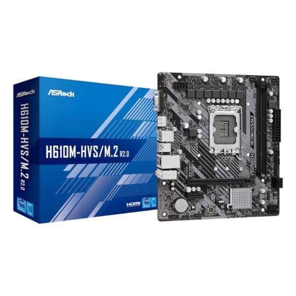 H610M-HVS-M2R2_wr_01 ASRock H610M-HVS/M.2 R2.0 Intel LGA 1700 m-ATX Motherboard