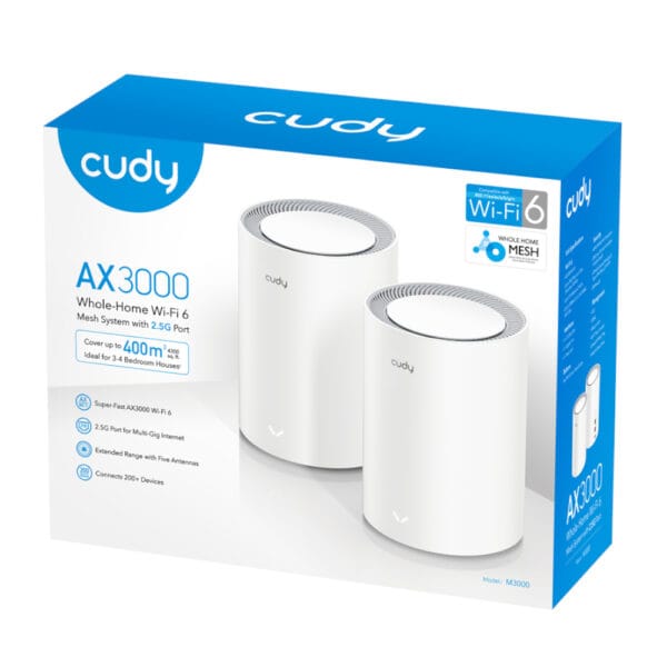 Cudy AX3000 Wi-Fi 6 Mesh Kit (2 Pack)