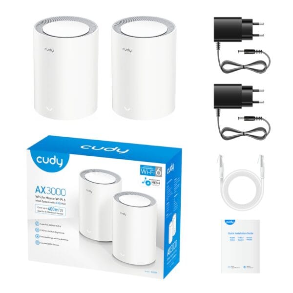 Cudy AX3000 Wi-Fi 6 Mesh Kit (2 Pack)