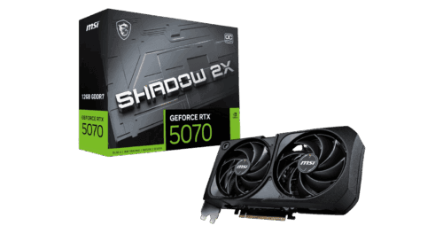 MSI RTX 5070 Shadow 2X OC 12GB | Blackwell Architecture | 1440p/4K Enthusiast GPU | SFF Ready