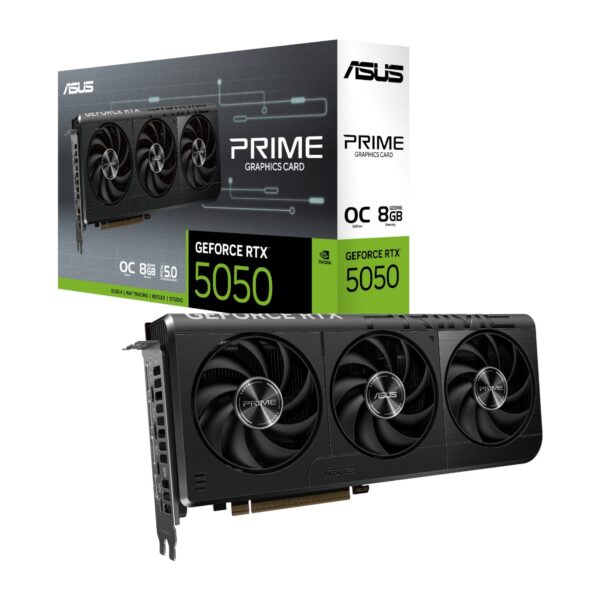 PRIME-RTX5050-O8G_ASUS-Prime-GeForce-RTX™-5050-8GB-GDDR6-OC-Edition-Graphics-Card_wr_01 ASUS Nvidia GeForce RTX 5050 Prime OC 8GB GDDR6 Graphics Card