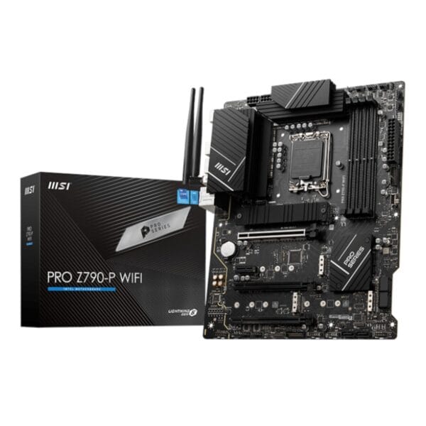 PROZ790-PWIFI-WR-01 MSI PRO Z790-P WIFI Motherboard – Intel Z790, Wi-Fi 6E, DDR5, ATX