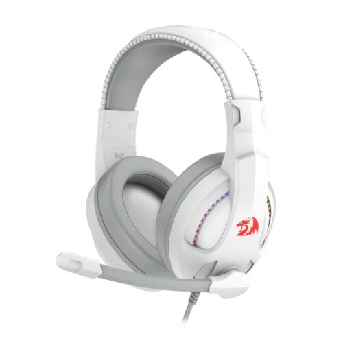 Redragon H211 CRONUS Surround Sound RGB Wired Gaming Headset - White