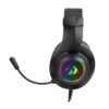 REDRAGON Over-Ear HYLAS Aux (Mic & Headset)|USB (Power Only) RGB Gaming Headset - Black