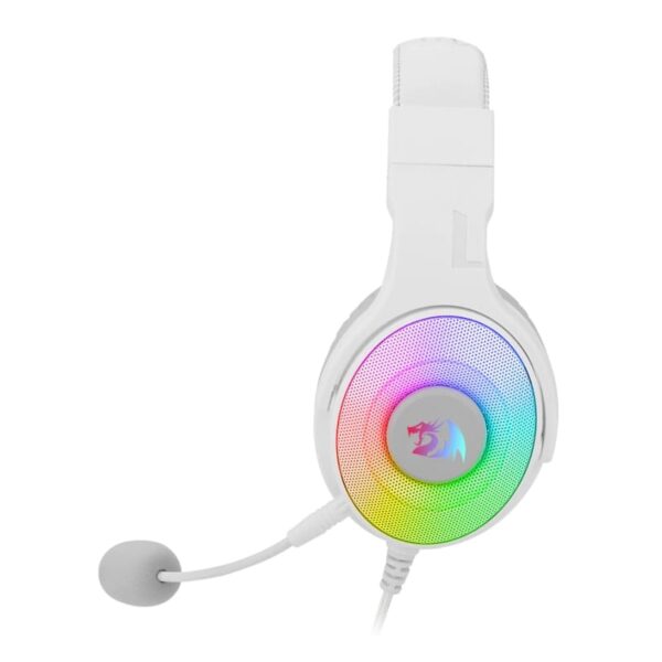 REDRAGON Over-Ear PANDORA USB (Power Only)|Aux (Mic & Headset) RGB Gaming Headset - White
