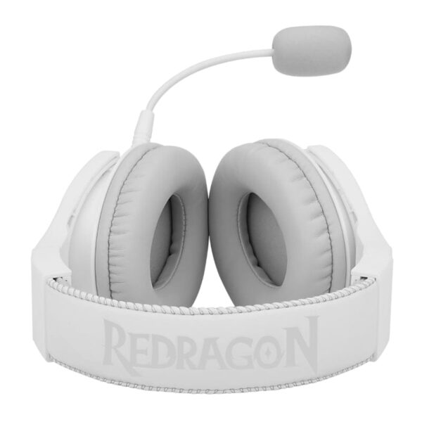 REDRAGON Over-Ear PANDORA USB (Power Only)|Aux (Mic & Headset) RGB Gaming Headset - White