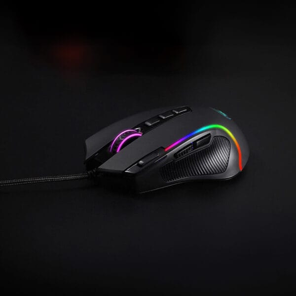 REDRAGON PREDATOR 4000DPI RGB Ergo Gaming Mouse Black