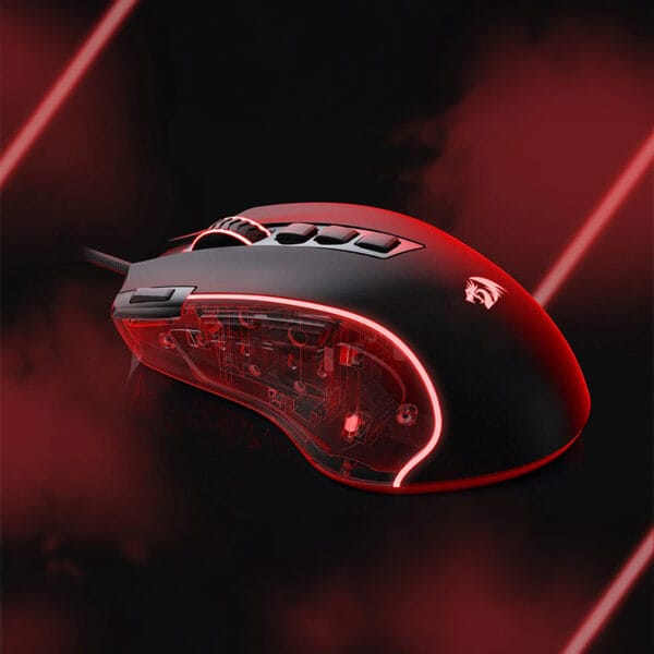 REDRAGON PREDATOR 4000DPI RGB Ergo Gaming Mouse Black