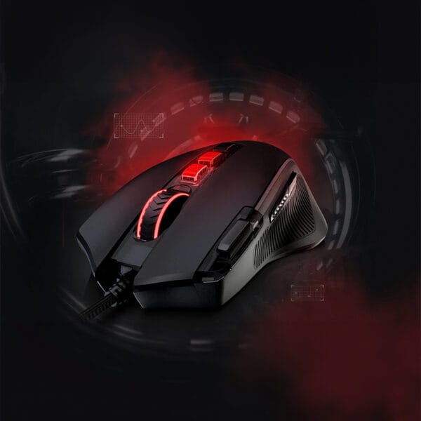 REDRAGON PREDATOR 4000DPI RGB Ergo Gaming Mouse Black