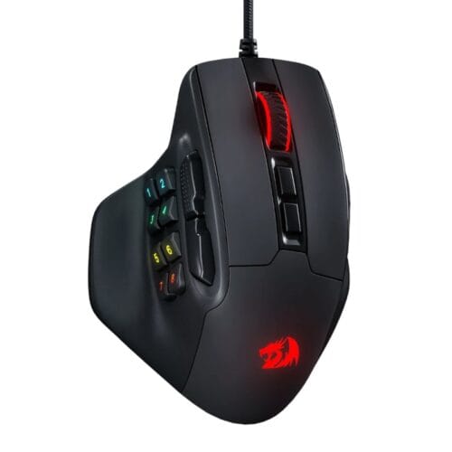REDRAGON Aatrox 6200DP RGB MMO Gaming Mouse Black
