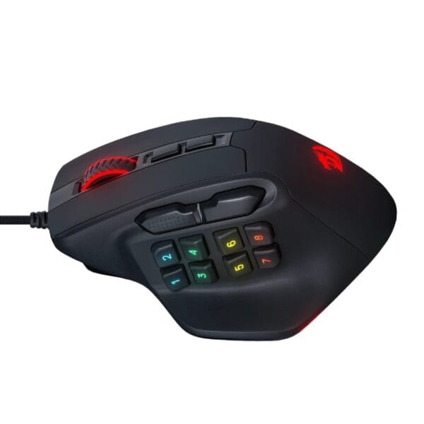 REDRAGON Aatrox 6200DP RGB MMO Gaming Mouse Black
