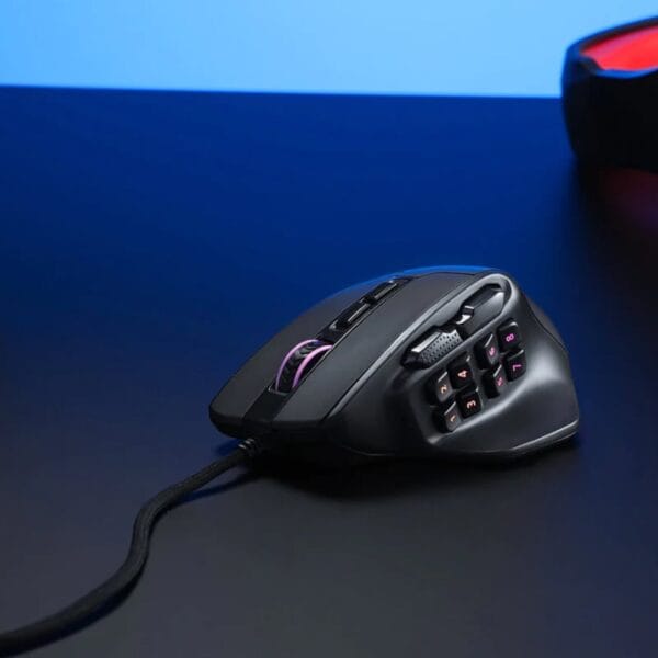 REDRAGON Aatrox 6200DP RGB MMO Gaming Mouse Black