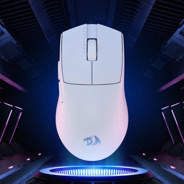 Redragon M916 PRO 1K 3-Mode Wireless Gaming Mouse White
