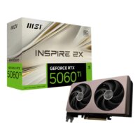 RTX5060TIINSPIRE2XOC8GB MSI RTX 5060 Ti INSPIRE 2X OC 8GB | Ada Lovelace Architecture | GDDR7 28Gbps Memory | 1440p Gaming