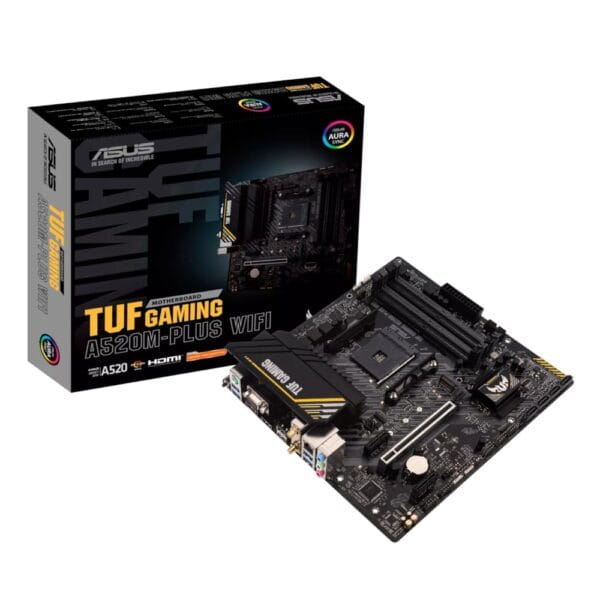 TUFGAMINGA520M-PLUSWIFI_wr_01 ASUS TUF Gaming A520M-PLUS WiFi AM4 M-ATX Gaming Motherboard