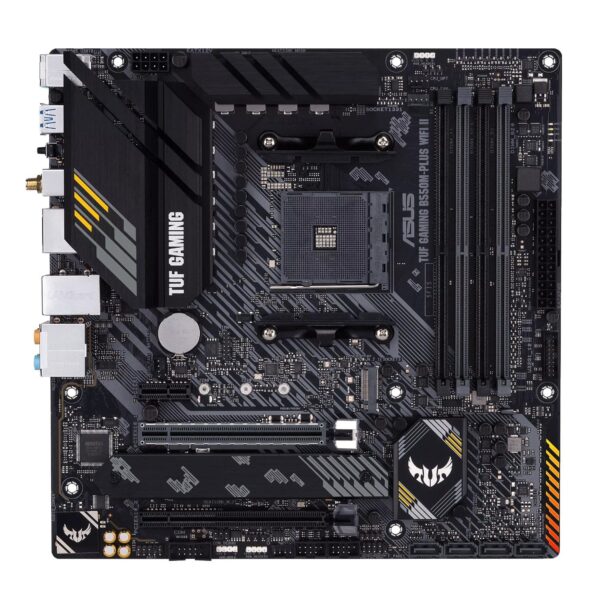 TUFGAMINGB550M-PLUSWIFIII_TUF-GAMING-B550M-PLUS-WIFI-II-mATX-Gaming-Motherboard_wr_02a Asus TUF GAMING B550M-PLUS WIFI II AM4 mATX Gaming Motherboard