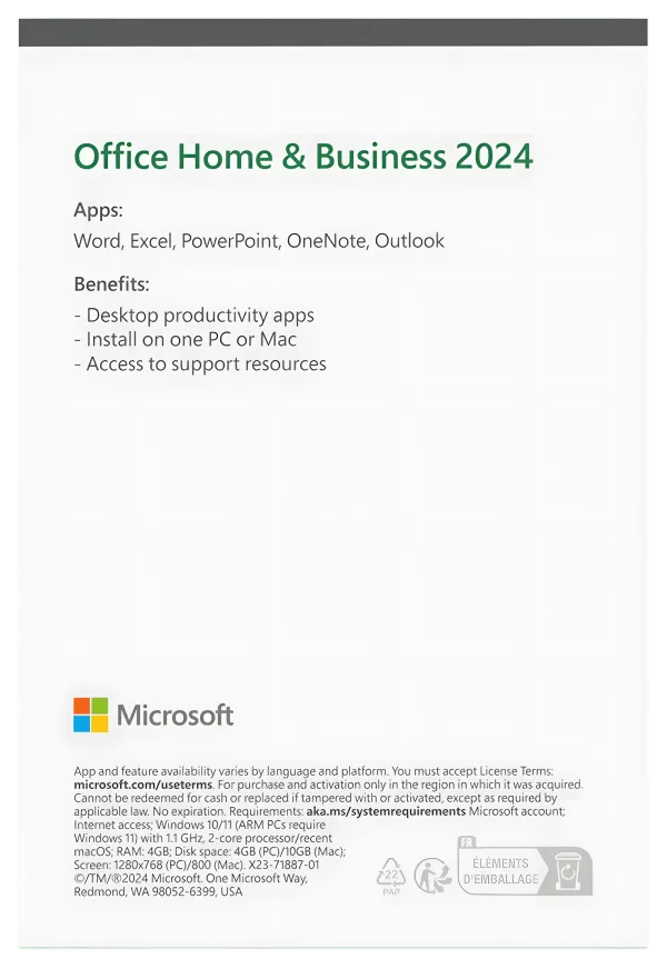 Microsoft Office Home & Business 2024