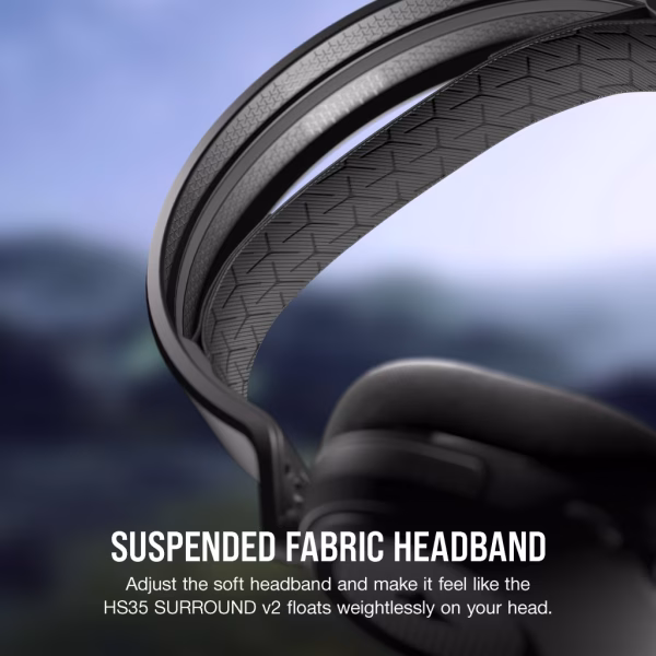 CORSAIR HS35 Surround v2 Carbon Gaming Headset | Dolby 7.1 | 3.5mm Universal