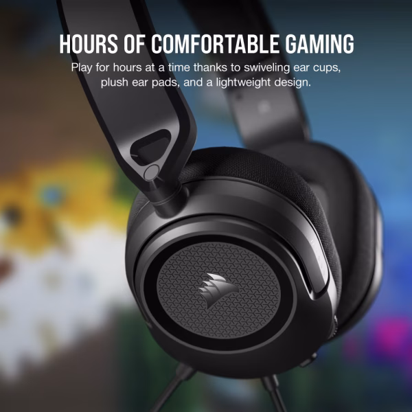 CORSAIR HS35 Surround v2 Carbon Gaming Headset | Dolby 7.1 | 3.5mm Universal