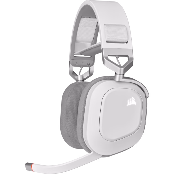 Corsair_HS80_RGB_WIRELESS_WHITE_01 CORSAIR HS80 RGB WIRELESS White Headset | Dolby Atmos Spatial Audio | SLIPSTREAM