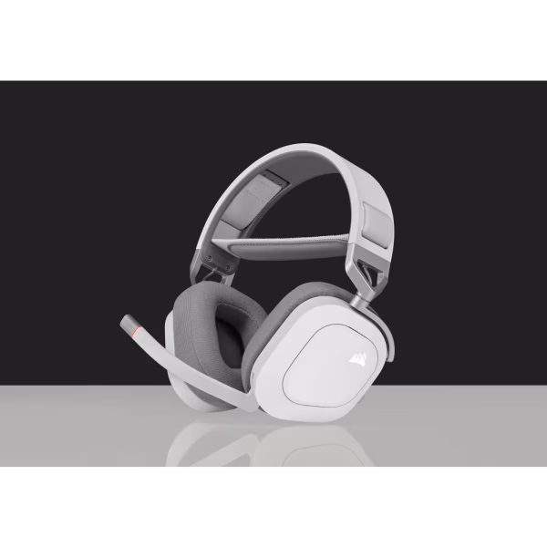 Corsair_HS80_RGB_WIRELESS_WHITE_03 CORSAIR HS80 RGB WIRELESS White Headset | Dolby Atmos Spatial Audio | SLIPSTREAM