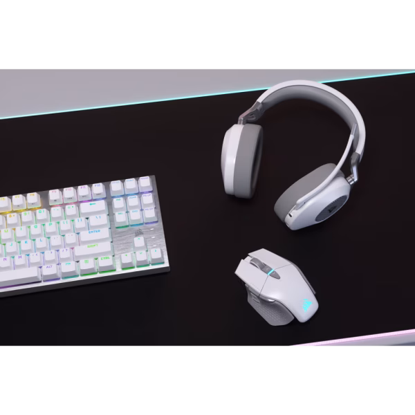 HS65-WIRELESS-Gaming-Headset-_-White-13 CORSAIR HS65 Wireless White Gaming Headset | Dolby 7.1 | SoundID | PC, PS5, Mobile