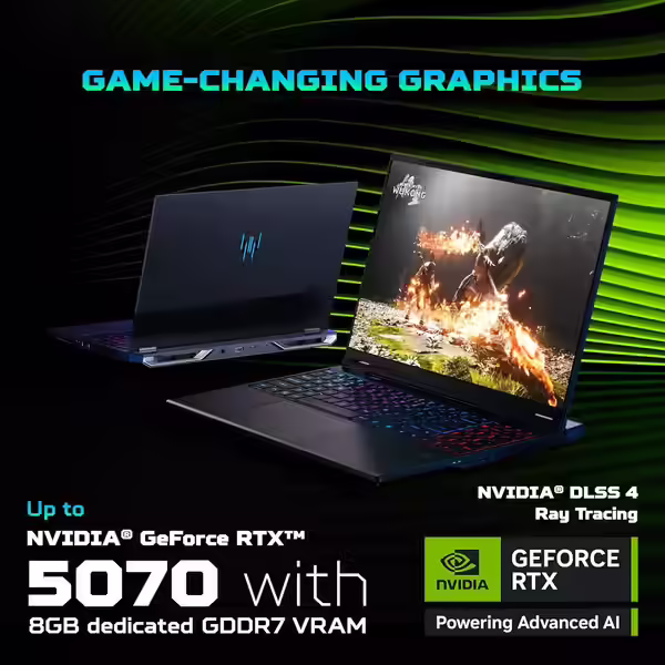 NH.QX3EA.001_01 Acer Predator Helios Neo 16" 240Hz WQXGA Laptop | Core Ultra 7 255HX | RTX 5070 8GB | Win 11 Pro