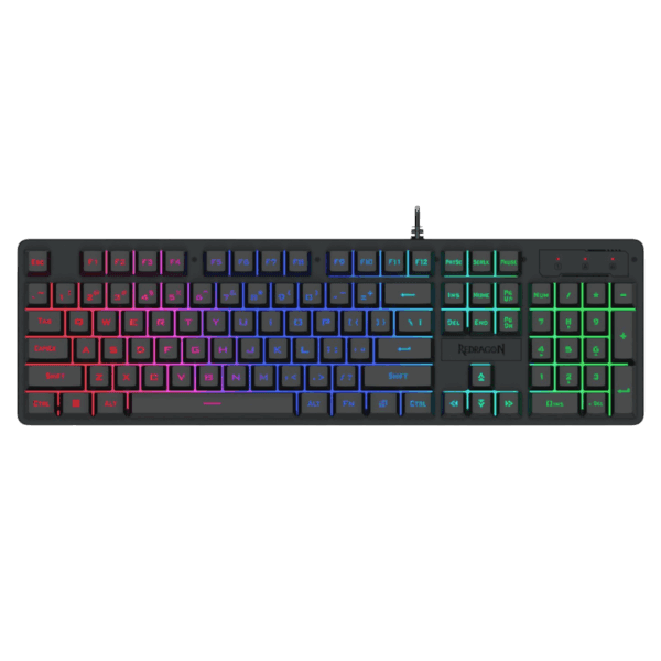 RD-K521-RGB_wr_01 Redragon K521 Upgrade Rainbow LED 104-Key Membrane Gaming Keyboard | 25-Key Anti-Ghosting