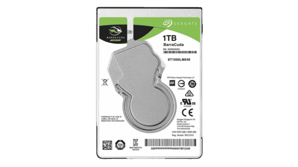 Seagate Barracuda 1TB 2.5" 5400RPM 7mm Notebook Hard Drive (SATA 6Gb/s)