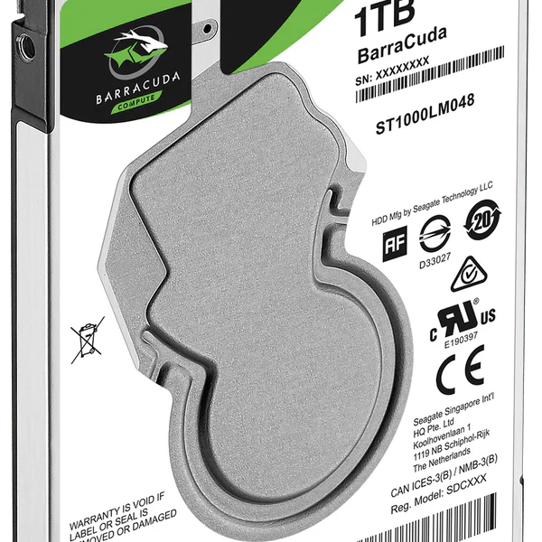 Seagate Barracuda 1TB 2.5" 5400RPM 7mm Notebook Hard Drive (SATA 6Gb/s)
