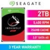 ST2000VN003_02 Seagate IronWolf 2TB 3.5" 5900RPM NAS Hard Drive (SATA 6Gb/s)