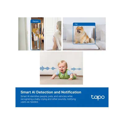 TAPO_C1254 TP-Link Tapo C125 2K 3MP AI Wi-Fi Camera | Physical Privacy Shutter & Magnetic Base