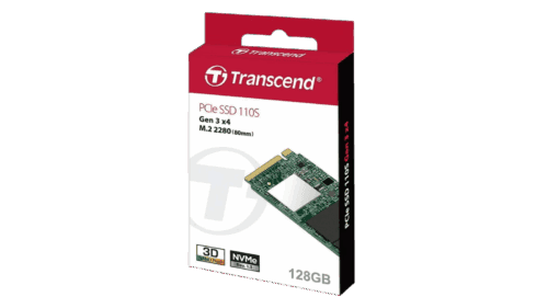 Transcend 128GB MTE110S M.2 2280 NVMe SSD (Gen3x4)