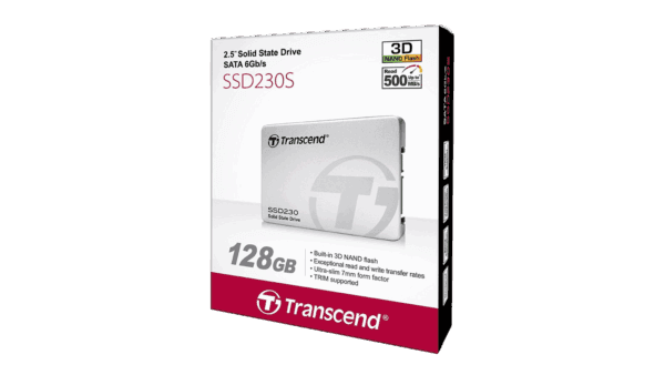 TS128GSSD230S_0 Transcend SSD230S 128GB 2.5" SATA 3 SSD with DRAM Cache