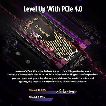 Transcend 1TB MTE245S PCIe Gen 4x4 M.2 2280 NVMe SSD