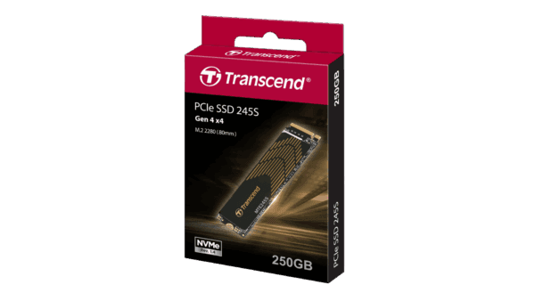 Transcend 250GB MTE245S PCIe Gen 4x4 M.2 2280 NVMe SSD