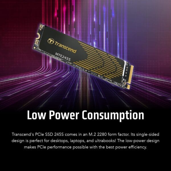 Transcend 250GB MTE245S PCIe Gen 4x4 M.2 2280 NVMe SSD