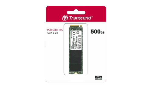 Transcend 500GB MTE115S PCIe Gen 3x4 M.2 2280 NVMe SSD
