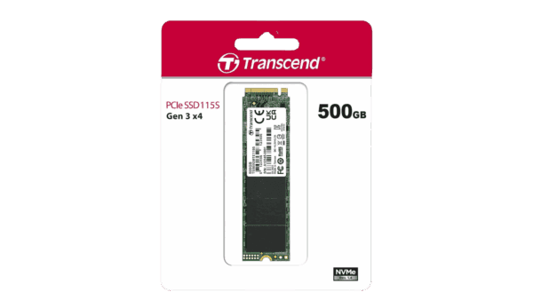 Transcend 500GB MTE115S PCIe Gen 3x4 M.2 2280 NVMe SSD