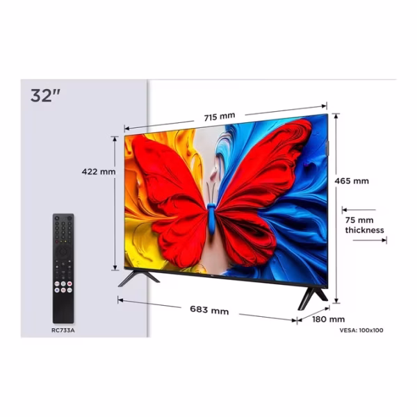 32S5K3 TCL 32-Inch FHD QLED Google TV (32S5K) | 1080p | HDR10+ | Smart TV