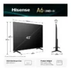Hisense 43" 4K Smart TV UHD LED WIFI