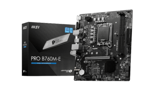 MSI PRO B760M-E Motherboard | Intel LGA 1700 DDR5 PCIe 4.0 mATX