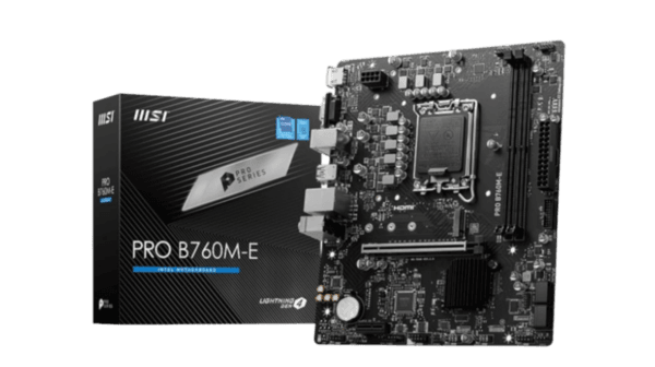 MSI PRO B760M-E Motherboard | Intel LGA 1700 DDR5 PCIe 4.0 mATX