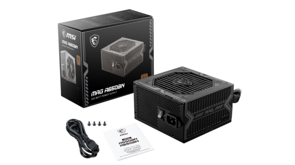 MSI MAG A650BN MSI MAG A650BN PSU | 650W 80+ Bronze Non-Modular Power Supply