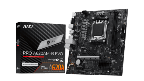 MSI PRO A620AM-B EVO Motherboard | AMD AM5 DDR5 PCIe 4.0 mATX